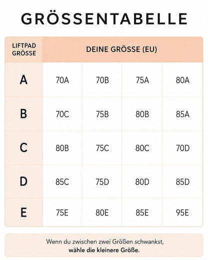 Liftpad™ — Trägerlos, 2 Körbchen mehr, ganz ohne BH